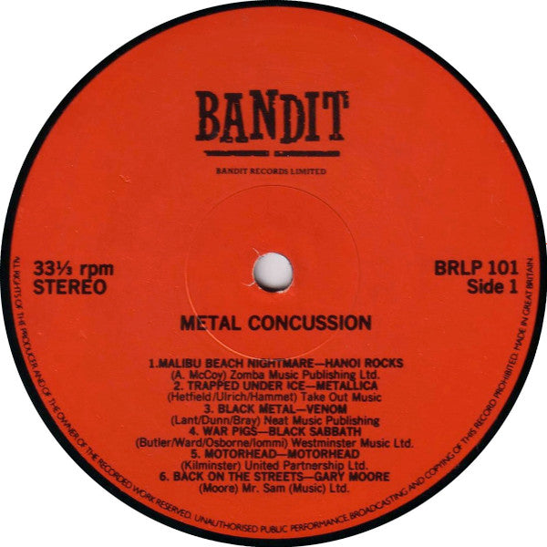 Various : Metal Concussion (LP, Comp)