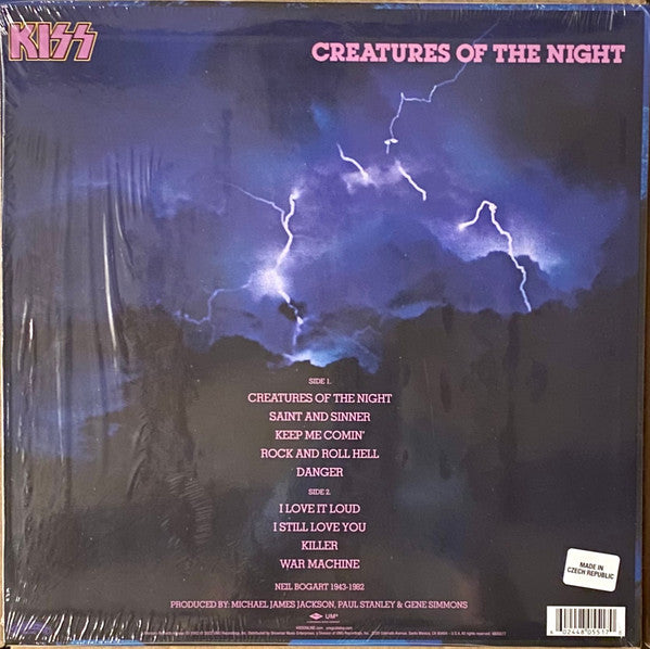 Kiss : Creatures Of The Night (LP, Album, RE, RM, 1/2)