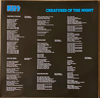 Kiss : Creatures Of The Night (LP, Album, RE, RM, 1/2)