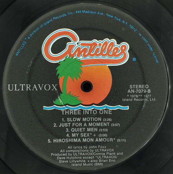Ultravox : Three Into One (LP, Comp, Kee)