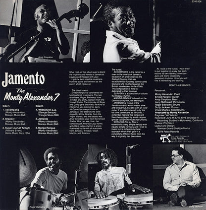 The Monty Alexander 7 : Jamento (LP, Album, Als)