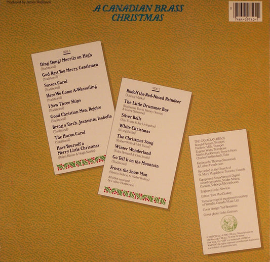 The Canadian Brass : A Canadian Brass Christmas (LP, Album)