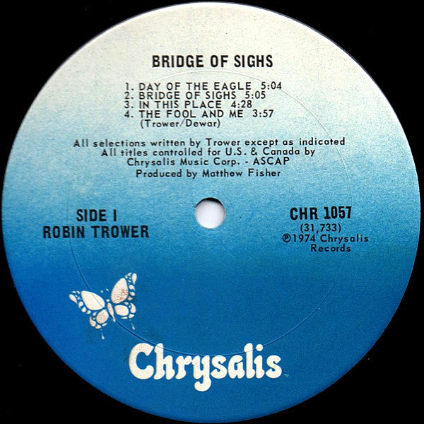 Robin Trower : Bridge Of Sighs (LP, Album, RE, Ter)
