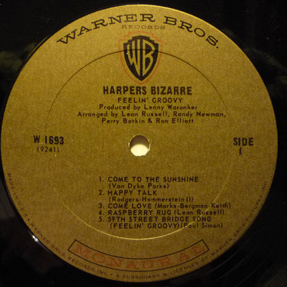 Harpers Bizarre : Feelin' Groovy (LP, Album, Mono, Pit)