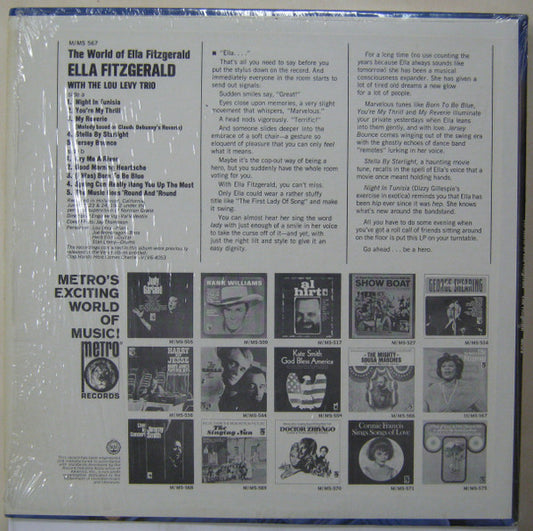 Ella Fitzgerald With Lou Levy Trio : The World Of Ella Fitzgerald (LP, Album)