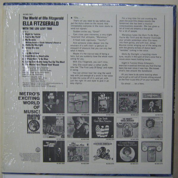 Ella Fitzgerald With Lou Levy Trio : The World Of Ella Fitzgerald (LP, Album)