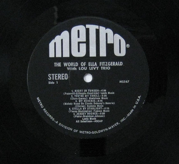 Ella Fitzgerald With Lou Levy Trio : The World Of Ella Fitzgerald (LP, Album)