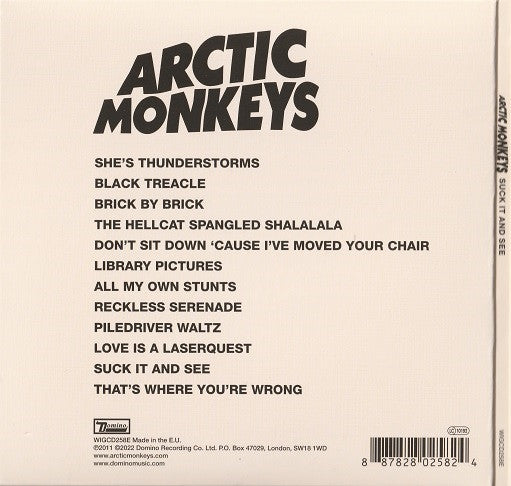 Arctic Monkeys : Suck It And See (CD, Album, RP, Gat)