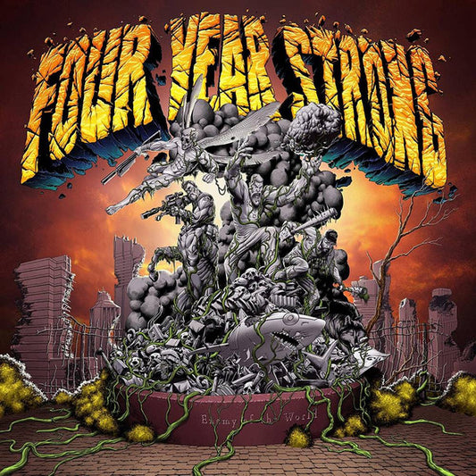 Four Year Strong : Enemy Of The World (LP, Album, Yel)