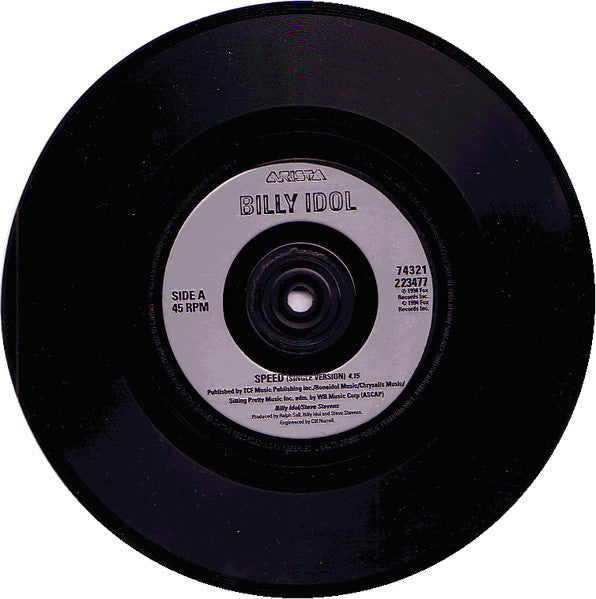 Billy Idol : Speed (7", Single, Ltd, Pos)