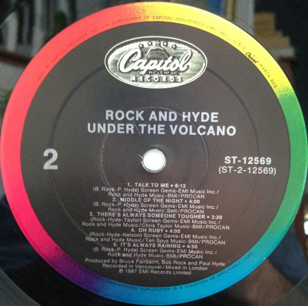 Rock And Hyde : Under The Volcano (LP, Album, Spe)