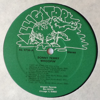 Sonny Terry, Johnny Winter, Willie Dixon, Styve Homnick : Whoopin' (LP, Album, RE)