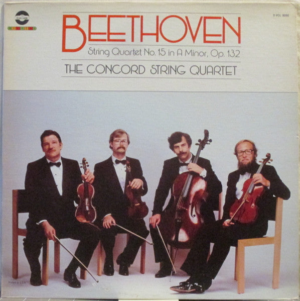 Beethoven*, The Concord String Quartet : String Quartet No. 15 In A Minor, Op. 132 (LP)