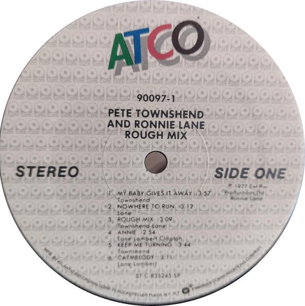 Pete Townshend • Ronnie Lane : Rough Mix (LP, Album, RE, RP, Spe)