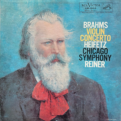 Brahms*, Heifetz*, Reiner*, Chicago Symphony Orchestra : Violin Concerto (LP, Mono, (In)