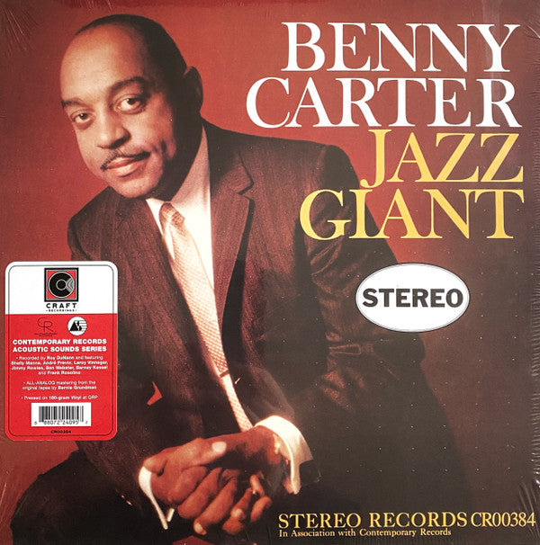Benny Carter : Jazz Giant (LP, Album, RE, 180)