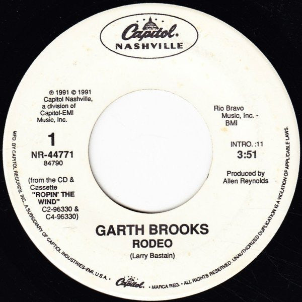 Garth Brooks : Rodeo (7", Single)