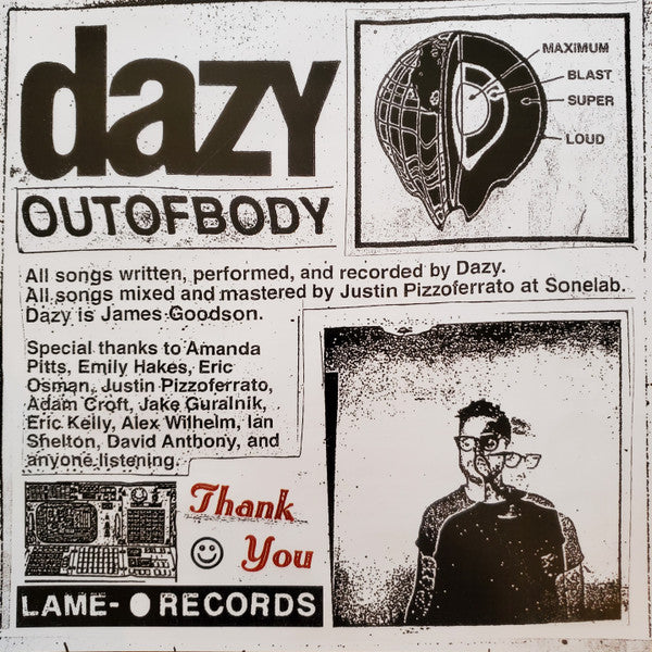 Dazy (4) : Out Of Body (LP, Album, Ltd, Cok)