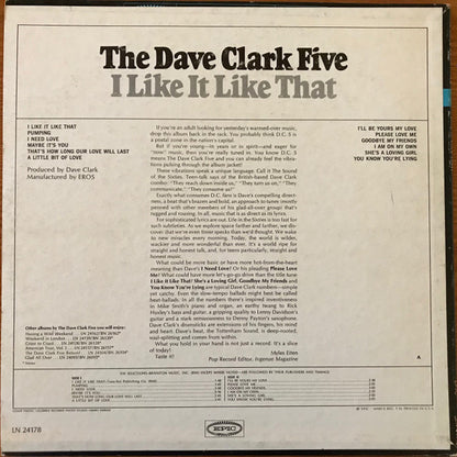 The Dave Clark Five : I Like It Like That (LP, Album, Mono)