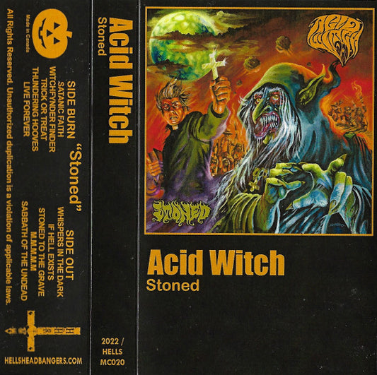 Acid Witch : Stoned  (Cass, Album, RE, Bur)