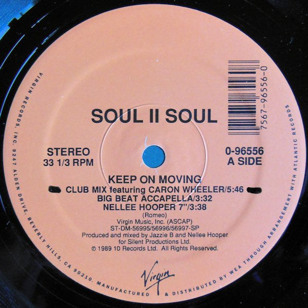 Soul II Soul : Keep On Movin (12")