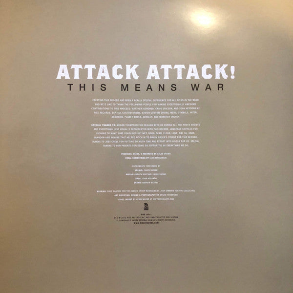 Attack Attack! : This Means War (LP, Album, Ltd, RE, A-s)
