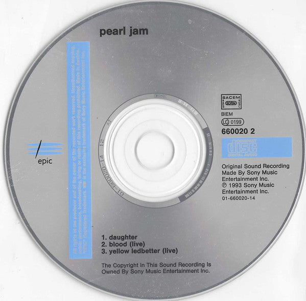 Pearl Jam : Daughter (CD, Maxi)