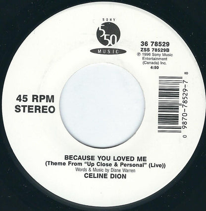 Celine Dion* : All By Myself (7", Single)