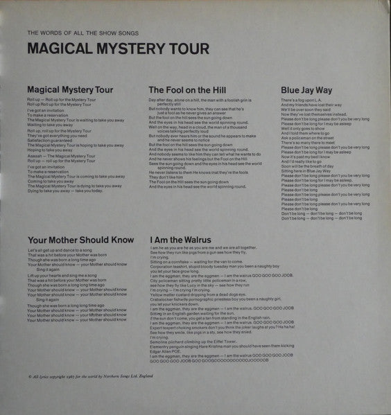 The Beatles : Magical Mystery Tour (LP, Album, RE, Win)