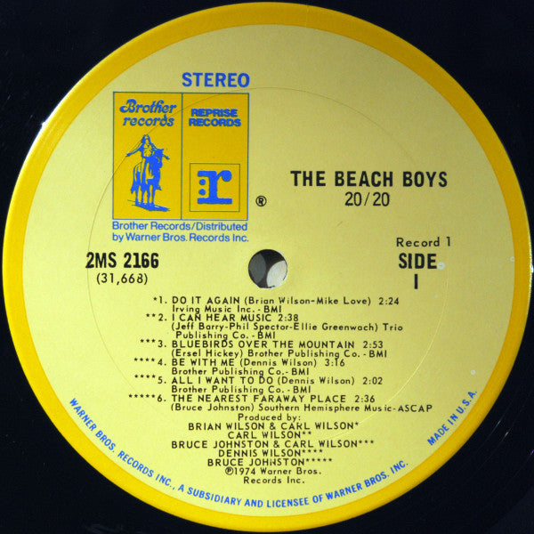 The Beach Boys : Wild Honey & 20/20 (2xLP, Album, Comp, San)