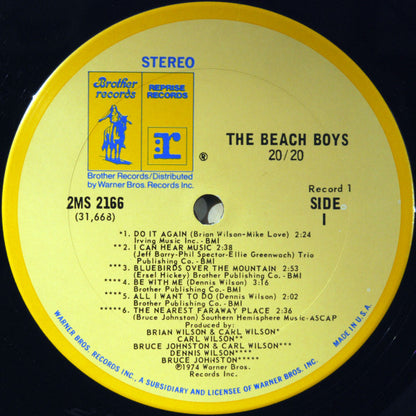 The Beach Boys : Wild Honey & 20/20 (2xLP, Album, Comp, San)