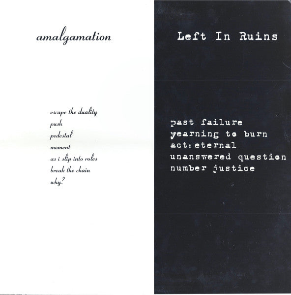 Amalgamation / Left In Ruins (2) : Amalgamation / Left In Ruins (LP, Album)