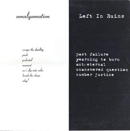 Amalgamation / Left In Ruins (2) : Amalgamation / Left In Ruins (LP, Album)