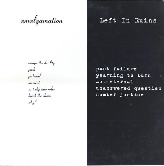 Amalgamation / Left In Ruins (2) : Amalgamation / Left In Ruins (LP, Album)