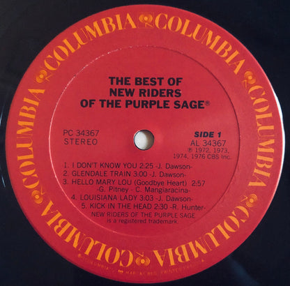 New Riders Of The Purple Sage : The Best Of New Riders Of The Purple Sage (LP, Comp, RE, Car)