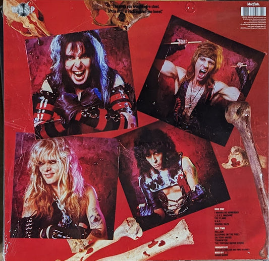 W.A.S.P. : W.A.S.P. (LP, Album, RE, RP, Pin)