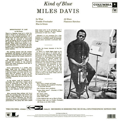 Miles Davis : Kind Of Blue (LP, Album, Ltd, RE, RM, Blu)