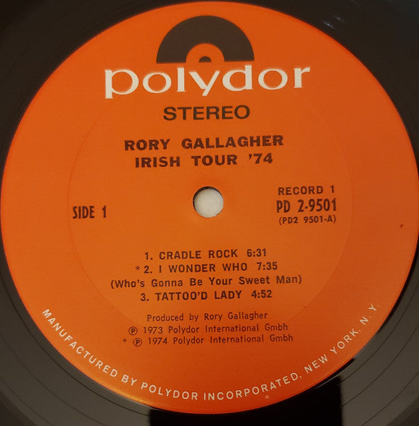 Rory Gallagher : Irish Tour '74 (2xLP, Album, San)