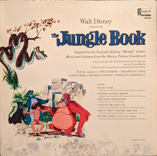 Various : The Story And Songs Of The Jungle Book (LP, Album, Mono, RP)