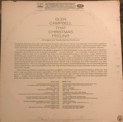 Glen Campbell : That Christmas Feeling (LP, Album, Pit)
