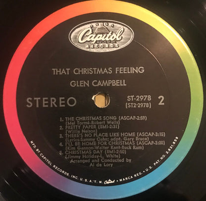 Glen Campbell : That Christmas Feeling (LP, Album, Pit)