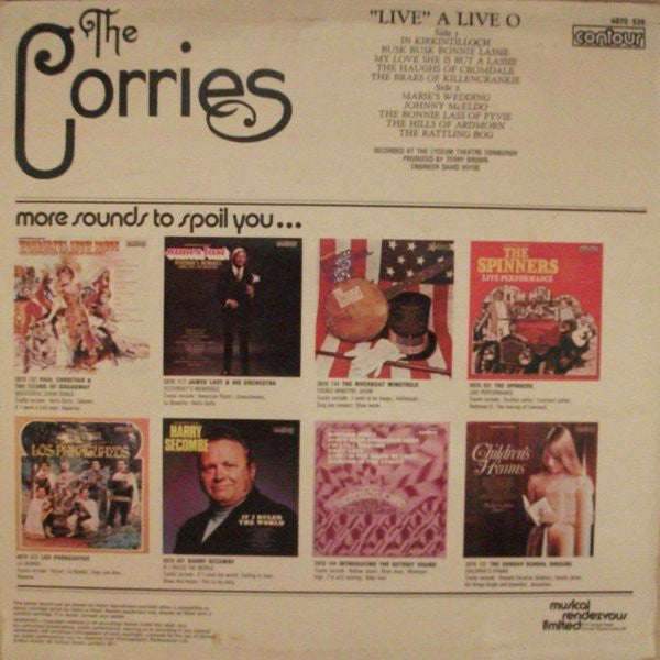 The Corries : "Live" A Live O (LP, Album)