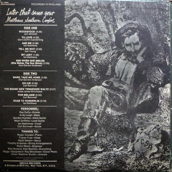 Matthews Southern Comfort* : Later That Same Year (LP, Album, Glo)