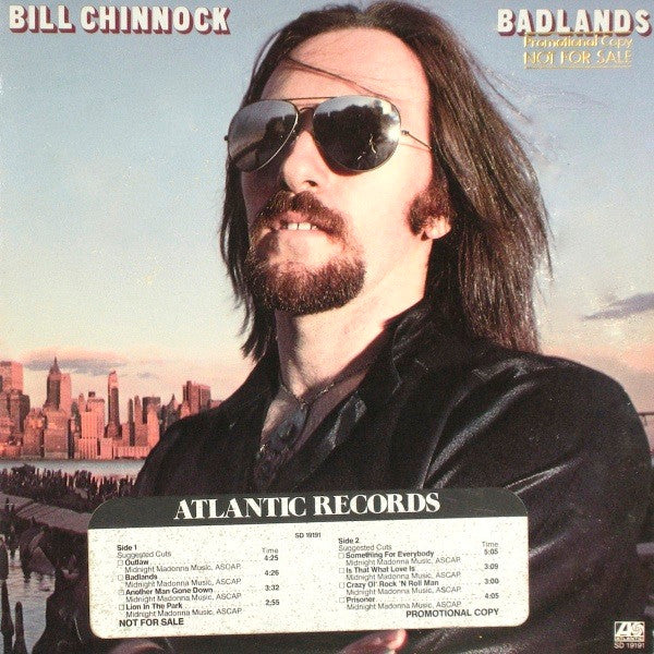Bill Chinnock : Badlands (LP, Album, RE)