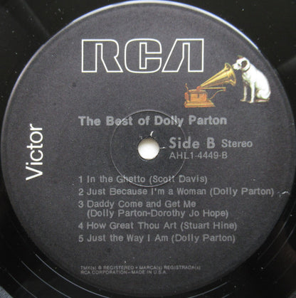 Dolly Parton : The Best Of Dolly Parton (LP, Comp, RE)