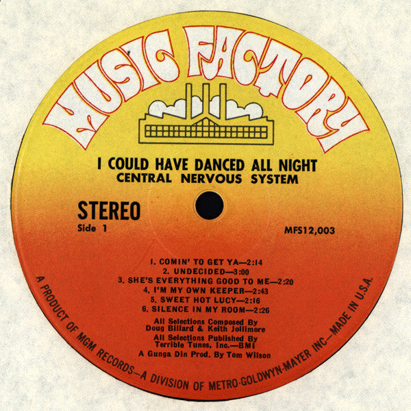 Central Nervous System (5) : I Could Have Danced All Night (LP, Album)