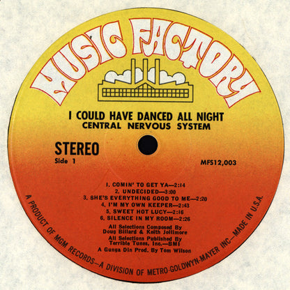 Central Nervous System (5) : I Could Have Danced All Night (LP, Album)