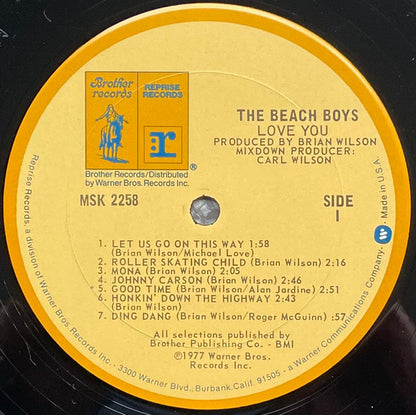 The Beach Boys : Love You (LP, Album, Pit)
