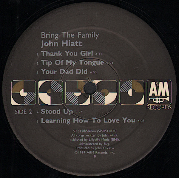 John Hiatt : Bring The Family (LP, Album, B -)