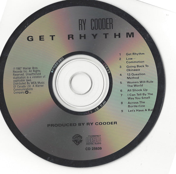 Ry Cooder : Get Rhythm (CD, Album, RE)